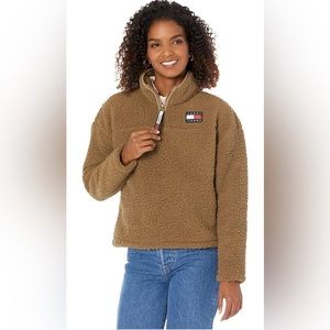 NWT Tommy Hilfiger Women's Sherpa Pullover Jacket Size Small